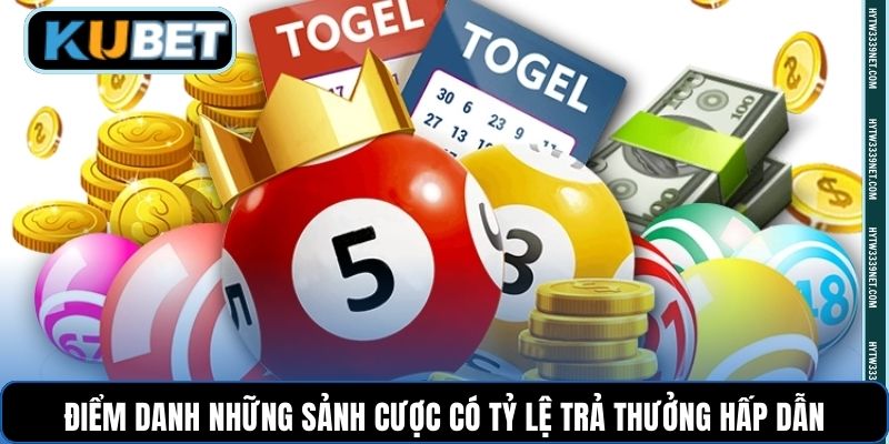 Điểm danh những sảnh cược có tỷ lệ trả thưởng hấp dẫn